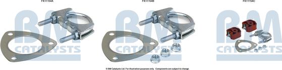 BM Catalysts FK11154 - Монтажный комплект, сажевый / частичный фильтр autosila-amz.com