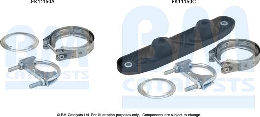 BM Catalysts FK11150 - Монтажный комплект, сажевый / частичный фильтр autosila-amz.com