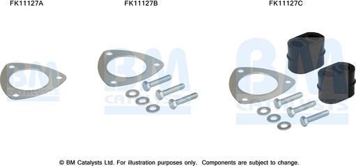 BM Catalysts FK11127 - Монтажный комплект, сажевый / частичный фильтр autosila-amz.com