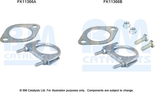 BM Catalysts FK11366 - Монтажный комплект, сажевый / частичный фильтр autosila-amz.com