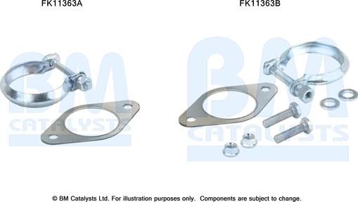 BM Catalysts FK11363 - Монтажный комплект, сажевый / частичный фильтр autosila-amz.com