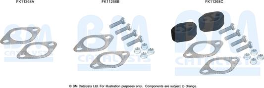 BM Catalysts FK11268 - Монтажный комплект, сажевый / частичный фильтр autosila-amz.com