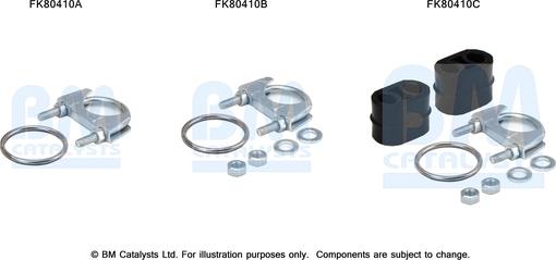 BM Catalysts FK80410 - Монтажный комплект, катализатор autosila-amz.com