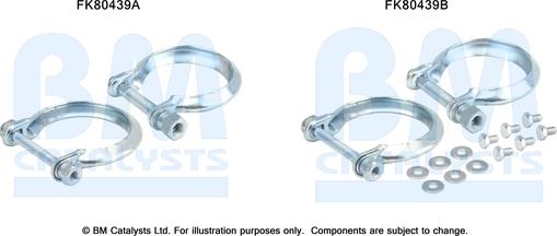 BM Catalysts FK80439 - Монтажный комплект, катализатор autosila-amz.com