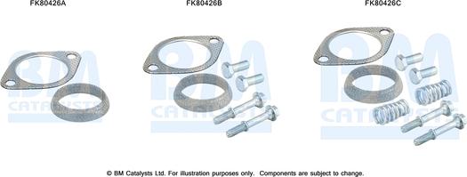 BM Catalysts FK80426 - Монтажный комплект, катализатор autosila-amz.com