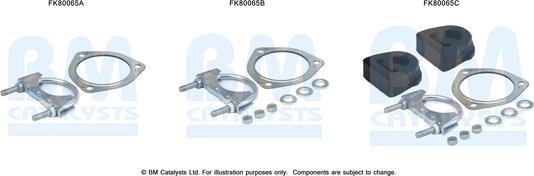 BM Catalysts FK80065 - Монтажный комплект, катализатор autosila-amz.com