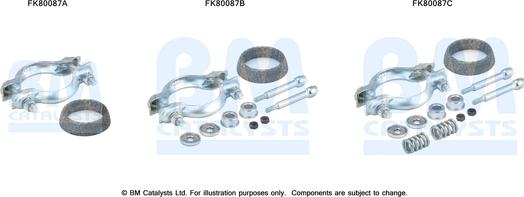 BM Catalysts FK80087 - Монтажный комплект, катализатор autosila-amz.com