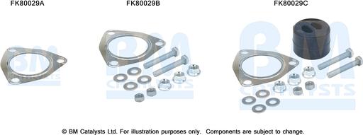 BM Catalysts FK80029 - Монтажный комплект, катализатор autosila-amz.com