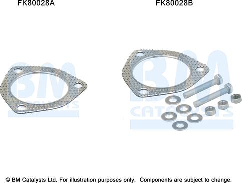 BM Catalysts FK80028 - Монтажный комплект, катализатор autosila-amz.com