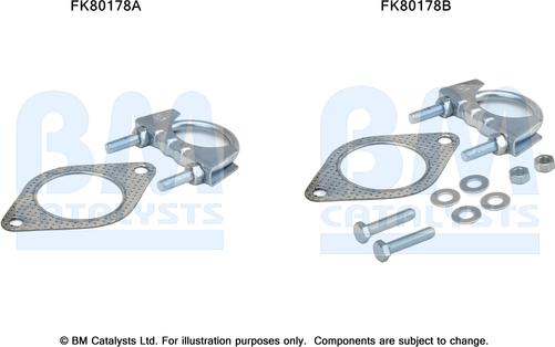 BM Catalysts FK80178 - Монтажный комплект, катализатор autosila-amz.com