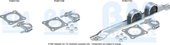 BM Catalysts FK80173 - Монтажный комплект, катализатор autosila-amz.com