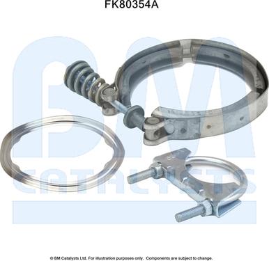 BM Catalysts FK80354 - Монтажный комплект, катализатор autosila-amz.com