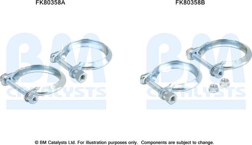 BM Catalysts FK80358 - Монтажный комплект, катализатор autosila-amz.com