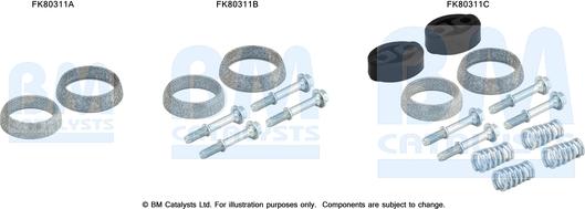 BM Catalysts FK80311 - Монтажный комплект, катализатор autosila-amz.com