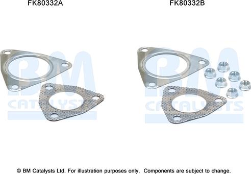 BM Catalysts FK80332 - Монтажный комплект, катализатор autosila-amz.com