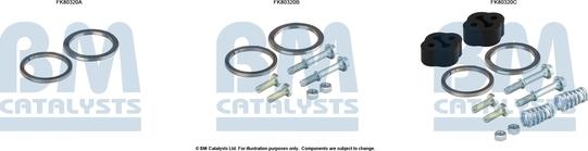 BM Catalysts FK80320 - Монтажный комплект, катализатор autosila-amz.com