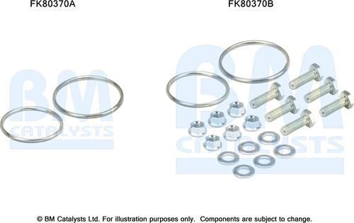 BM Catalysts FK80370 - Монтажный комплект, катализатор autosila-amz.com