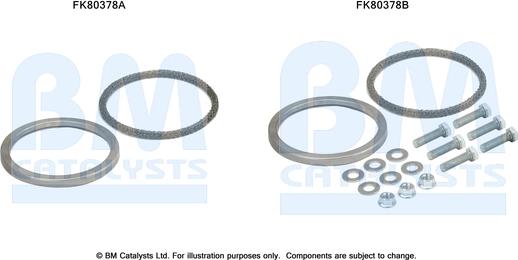 BM Catalysts FK80378 - Монтажный комплект, катализатор autosila-amz.com