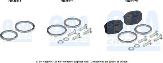 BM Catalysts FK80297 - Монтажный комплект, катализатор autosila-amz.com