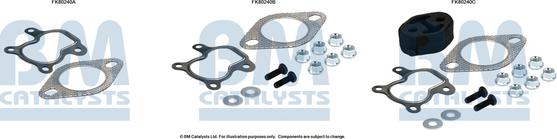 BM Catalysts FK80240 - Монтажный комплект, катализатор autosila-amz.com