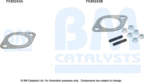 BM Catalysts FK80243 - Монтажный комплект, катализатор autosila-amz.com