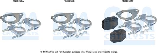 BM Catalysts FK80255 - Монтажный комплект, катализатор autosila-amz.com