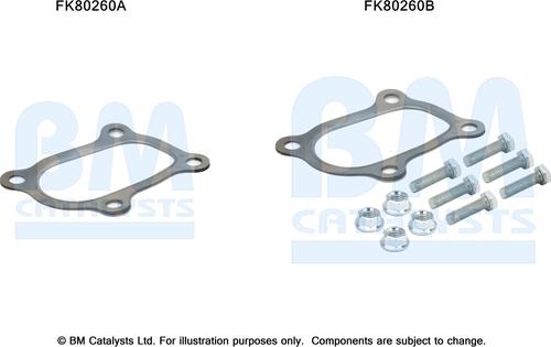 BM Catalysts FK80260 - Монтажный комплект, катализатор autosila-amz.com