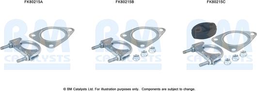 BM Catalysts FK80215 - Монтажный комплект, катализатор autosila-amz.com