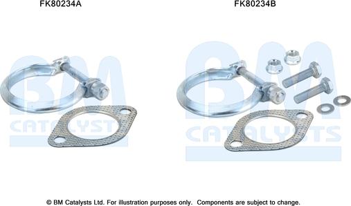 BM Catalysts FK80234 - Монтажный комплект, катализатор autosila-amz.com