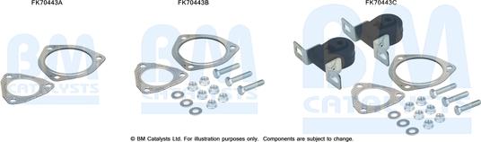 BM Catalysts FK70443 - Монтажный комплект, труба выхлопного газа autosila-amz.com