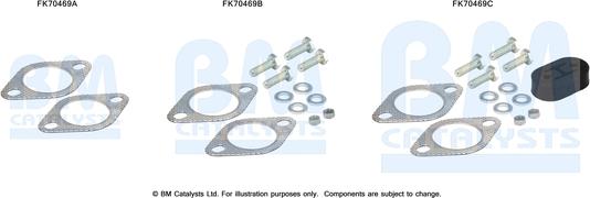 BM Catalysts FK70469 - Монтажный комплект, труба выхлопного газа autosila-amz.com