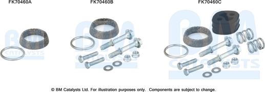 BM Catalysts FK70460 - Монтажный комплект, труба выхлопного газа autosila-amz.com