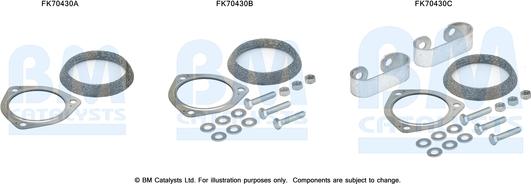 BM Catalysts FK70430 - Монтажный комплект, труба выхлопного газа autosila-amz.com