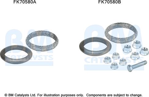 BM Catalysts FK70580 - Монтажный комплект, труба выхлопного газа autosila-amz.com