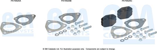 BM Catalysts FK70525 - Монтажный комплект, труба выхлопного газа autosila-amz.com