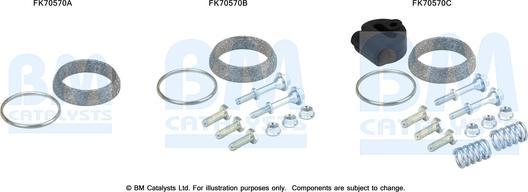 BM Catalysts FK70570 - Монтажный комплект, труба выхлопного газа autosila-amz.com