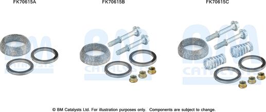 BM Catalysts FK70615 - Монтажный комплект, труба выхлопного газа autosila-amz.com