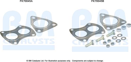 BM Catalysts FK70045 - Монтажный комплект, труба выхлопного газа autosila-amz.com