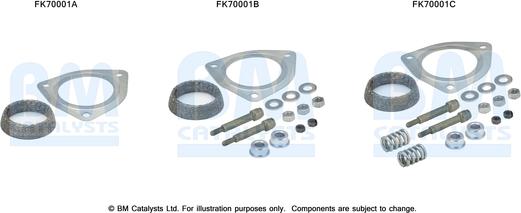 BM Catalysts FK70001 - Монтажный комплект, труба выхлопного газа autosila-amz.com