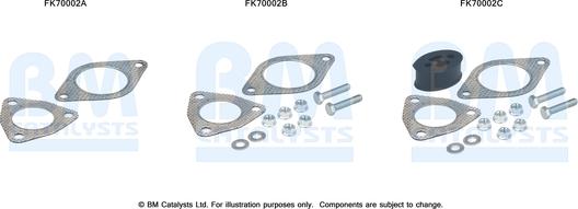 BM Catalysts FK70002 - Монтажный комплект, труба выхлопного газа autosila-amz.com