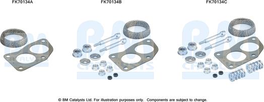 BM Catalysts FK70134 - Монтажный комплект, труба выхлопного газа autosila-amz.com