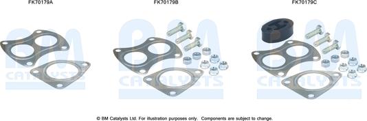 BM Catalysts FK70179 - Монтажный комплект, труба выхлопного газа autosila-amz.com