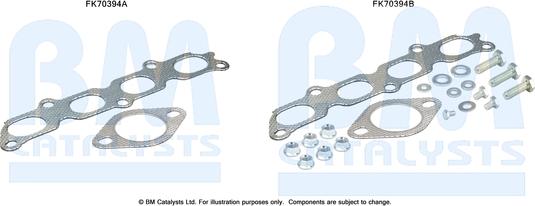 BM Catalysts FK70394 - Монтажный комплект, труба выхлопного газа autosila-amz.com