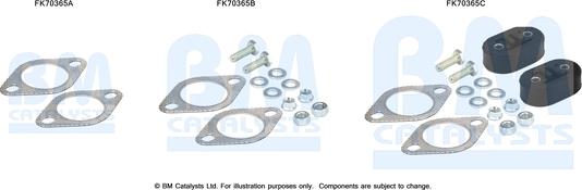 BM Catalysts FK70365 - Монтажный комплект, труба выхлопного газа autosila-amz.com