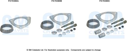 BM Catalysts FK70389 - Монтажный комплект, труба выхлопного газа autosila-amz.com