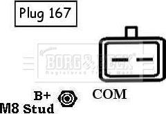 Borg & Beck BBA2583 - Генератор autosila-amz.com