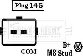 Borg & Beck BBA2512 - Генератор autosila-amz.com