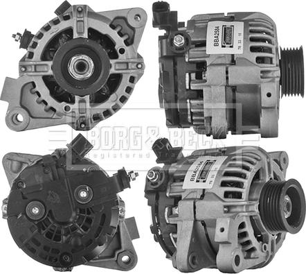 Borg & Beck BBA2584 - Генератор autosila-amz.com