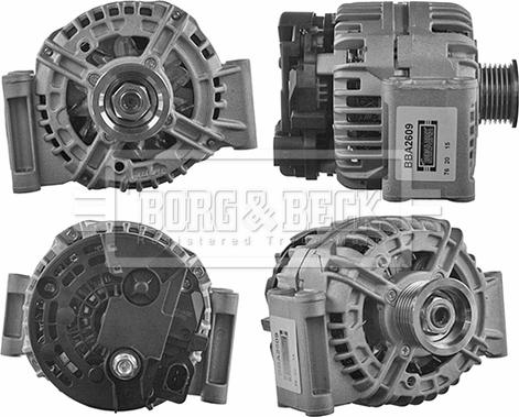 Borg & Beck BBA2609 - Генератор autosila-amz.com