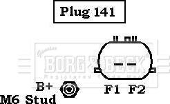 Borg & Beck BBA2981 - Генератор autosila-amz.com